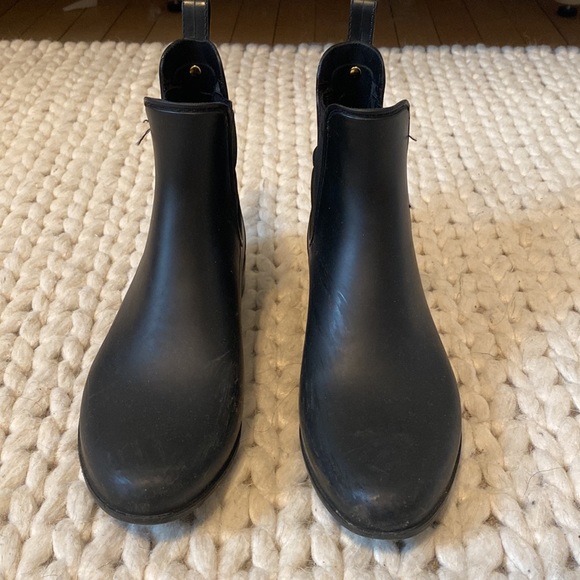 Sam Edelman Black Chelsea Rain Boots Size 9 - Picture 2 of 4